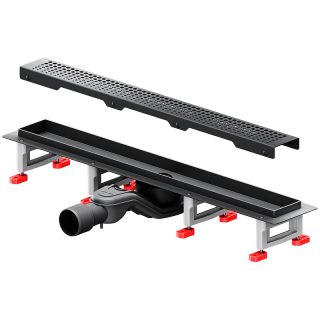 Душевой лоток AM.PM MasterFlow 60 W01SC-P11-060-01BM с Черной матовой решеткой Cut Gradient